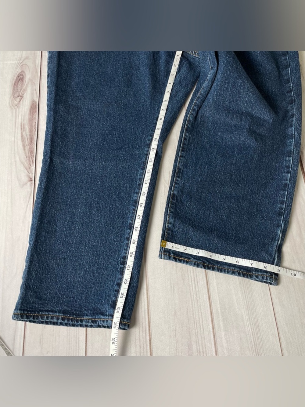 EUC Levi’s Premium Wedgie Straight Jeans Women’s 22W Blue Stretch Trendy Casual - Picture 13 of 16